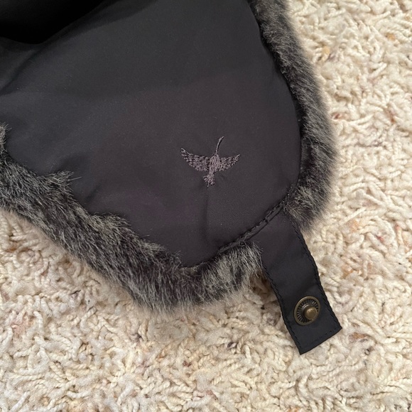 Eddie Bauer Trapper Down Faux Fur Hat - Picture 5 of 8